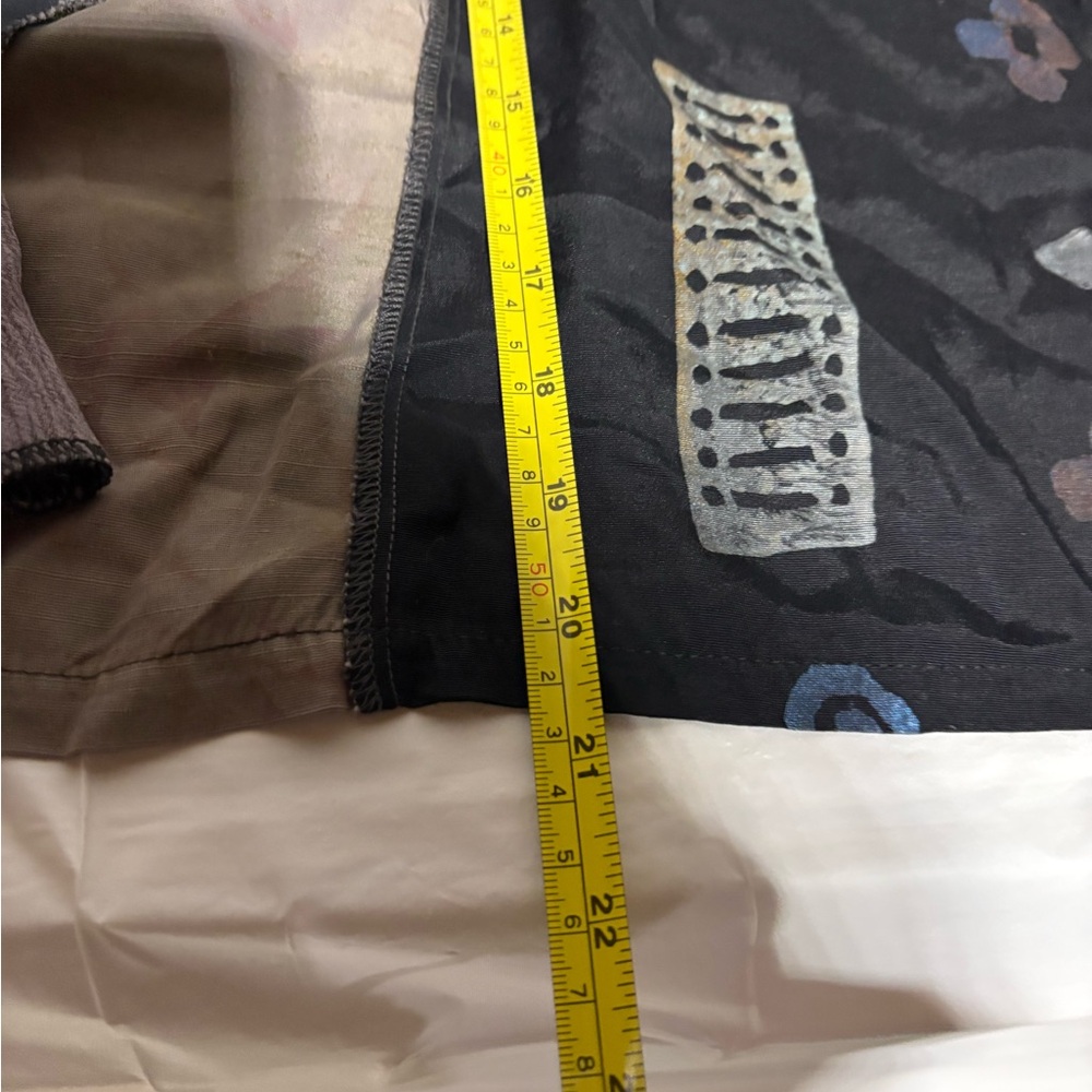 Womens Patchwork Button-Down Shirt in Black & Mau… - image 15